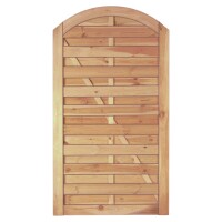 Maxi-Bogen Tor 100 x 180/160 cm, Rahmen 45/90 mm, ohne Beschlag, kdi grün Lamellen geriffelt & geschraubtwetterfest imprägniertes Holz, starker Rahmen 45 x 90 mm,  Art.-Nr.: T&J-11740