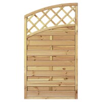 Maxi-Doppelbogen-1 90 x 160/140 cm, Abschluß, Rahmen 45/45 mm, kdi grün Lamellen geriffelt & geschraubtwetterfest imprägniertes Holz, starker Rahmen 45 x 45 mm,  Art.-Nr.: T&J-12060