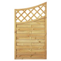 Maxi-Doppelbogen 2 90 x 160/140 cm, Abschluß, Rahmen 45/45 mm, kdi grün Lamellen geriffelt & geschraubtwetterfest imprägniertes Holz, starker Rahmen 45 x 45 mm,  Art.-Nr.: T&J-12160