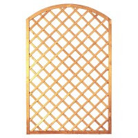 Bogen-Rankzaun-Serie 120 x 180/160 cm , MW 10 x 10 cm, Rahmen 45/45 mm, kdi grün Leisten 12 x 30 mm, genageltwetterfest imprägniertes Holz, starker Rahmen 45 x 45 mm,  Art.-Nr.: T&J-12211