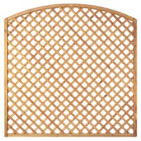 Bogen-Rankzaun-Serie 180 x 180/160 cm, MW 6 x 6 cm, Rahmen 45/45 mm, kdi grün Leisten 12 x 30 mm, genageltwetterfest imprägniertes Holz, starker Rahmen 45 x 45 mm,  Art.-Nr.: T&J-12221