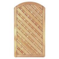 Maxi-Diagonal Bogen Tor 100 x 180/160 cm, Rahmen 45/90 mm, ohne Beschlag, kdi grün Lamellen geriffelt & geschraubtwetterfest imprägniertes Holz, starker Rahmen 45 x 90 mm,  Art.-Nr.: T&J-12340