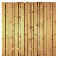 LIEKE-Serie gerade 180 x 180 cm, ohne Rahmen, kdi grün Lamellen 14 x 120 mm, geschraubtwetterfest imprägniertes Holz, Lamellen ca. 14 x 120 mm, glatt gehobelt,  Art.-Nr.: T&J-13811