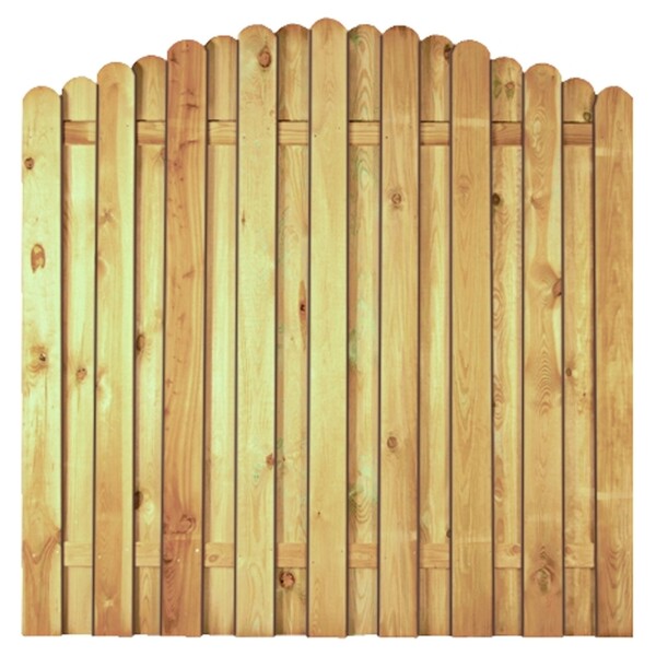 LIEKE-Serie Bogen 180 x 180/160 cm, ohne Rahmen, kdi grün Lamellen 14 x 120 mm, geschraubtwetterfest imprägniertes Holz, Lamellen ca. 14 x 120 mm, glatt gehobelt,  Art.-Nr.: T&J-13812