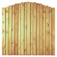 LIEKE-Serie Bogen 180 x 180/160 cm, ohne Rahmen, kdi grün Lamellen 14 x 120 mm, geschraubtwetterfest imprägniertes Holz, Lamellen ca. 14 x 120 mm, glatt gehobelt,  Art.-Nr.: T&J-13812