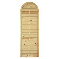 Barock-Massiv grün 60 x 180/150 cm, Rahmen 45/45 mm, kdi grün Lamellen geriffelt & geschraubtwetterfest imprägniertes Holz, starker Rahmen 45 x 45 mm,  Art.-Nr.: T&J-14332