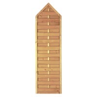 Gotik-Massiv spitz 60 x 210/ 180 cm, Rahmen 45/45 mm, kdi grün Lamellen geriffelt & geschraubtwetterfest imprägniertes Holz, starker Rahmen 45 x 45 mm,  Art.-Nr.: T&J-14531