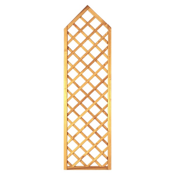 Gotik-Ranki spitz 60 x 210/ 180 cm, MW 10 x 10 cm, Rahmen 45/45 mm, kdi grün Leisten 12 x 30 mm, genageltwetterfest imprägniertes Holz, starker Rahmen 45 x 45 mm,  Art.-Nr.: T&J-14631