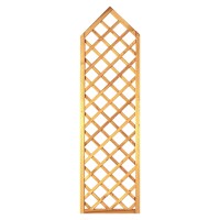 Gotik-Ranki spitz 60 x 210/ 180 cm, MW 10 x 10 cm, Rahmen 45/45 mm, kdi grün Leisten 12 x 30 mm, genageltwetterfest imprägniertes Holz, starker Rahmen 45 x 45 mm,  Art.-Nr.: T&J-14631