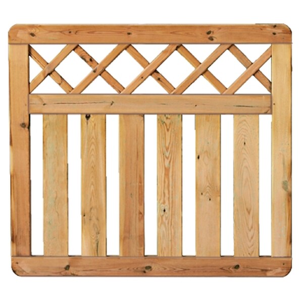 KAMPEN-Serie Senkrecht Ranki 100 x 90 cm, Rahmen 45/70 mm, kdi grün Latten 16/90 mm, glattwetterfest imprägniertes Holz, starker Rahmen 45 x 70 mm,  Art.-Nr.: T&J-15119