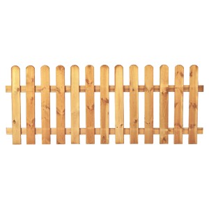 HEIKO-Gartenzaun gerade 200 x 100 cm, Latten 20/90 mm,...