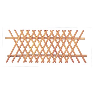 Jägerzaun 250 x 100 cm, Latten 55 mm, kdi braun ohne...