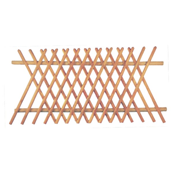 Jägerzaun 250 x 120 cm, Latten 55 mm, kdi braun ohne Querriegelwetterfest imprägniertes Holz, die Zaunlatten sind miteinander vernagelt,  Art.-Nr.: T&J-16911