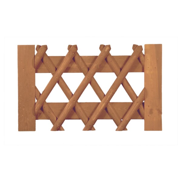Jägerzaun Tor 100 x 60 cm, Latten 55 mm, kdi braun ohne Beschlag, ohne Pfostenwetterfest imprägniertes Holz, die Zaunlatten sind miteinander vernagelt,  Art.-Nr.: T&J-16920