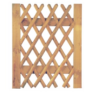 Jägerzaun Tor 100 x 120 cm, Latten 55 mm, kdi braun...