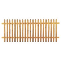 Senkrechtzaun 250 x 100 cm, Latten 55 mm, kdi braun wetterfest imprägniertes Holz, der Abstand zwischen den Zaunlatten beträgt ca. 6 cm,  Art.-Nr.: T&J-17010