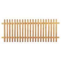 Senkrechtzaun 250 x 150 cm, Latten 55 mm, kdi braun wetterfest imprägniertes Holz, der Abstand zwischen den Zaunlatten beträgt ca. 6 cm,  Art.-Nr.: T&J-17011