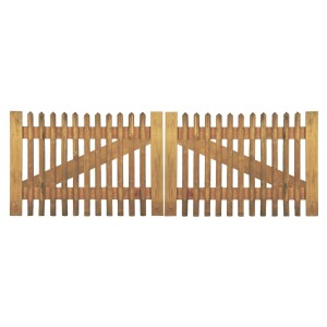 Senkrechtzaun Doppeltor 300 x 100 cm, Latten 55 mm, kdi...