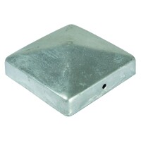 Pfostenabdeckung aus Metall 7 x 7 cm , Pyramide Feuerverzinkt schützt die Stirnseiten von Holzpfosten, verlängert die Lebensdauer von Holzpfosten,  Art.-Nr.: T&J-17508
