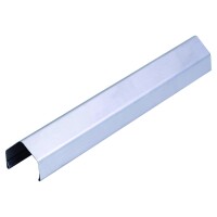 PROTEC Rahmenprofil aus Metall 180 cm, Pyramide EDELSTAHL für 45 mm RahmenSchützt die Oberseite von Sichtschutzzäunen, für Rahmenstärken bis 45 mm,  Art.-Nr.: T&J-17551