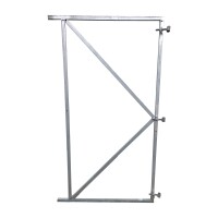 FLEXI Torrahmen, 150 x 155 cm, für Torbreiten 135 - 150 cm verzinkter Metallrahmen 20 x 30 mm, inkl. 3 verstellbaren Kloben stabiler verzinkter Metallrahmen 20 x 30 mm, inkl. 3 verstellbaren Kloben für eine stabile Aufhängung,  Art.-Nr.: T&J-17563