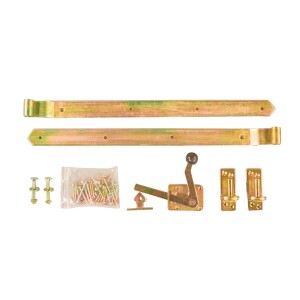 Einzeltor-Beschlag, gelb verzinkt , verzinkt,...