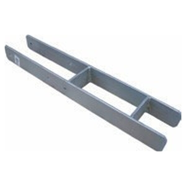 H-Pfostenträger, schwer - 101 mm, , feuerverzinkt, für Pfosten 10 x 10 cm stabiler Stahl, verzinkt, ideal für die Befestigung von Pfosten von hohen Sichtschutzzäunen,  Art.-Nr.: T&J-17635