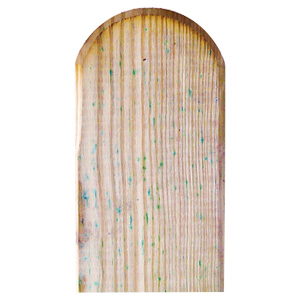Zaunlatte für Heiko Gartenzäune , 20 x 90 x 1000 mm, kdi grün Kopf gerundet, glattwetterfest imprägniertes Holz, die Zaunlatte ist gehobelt und der Kopf ist gerundet,  Art.-Nr.: T&J-17703