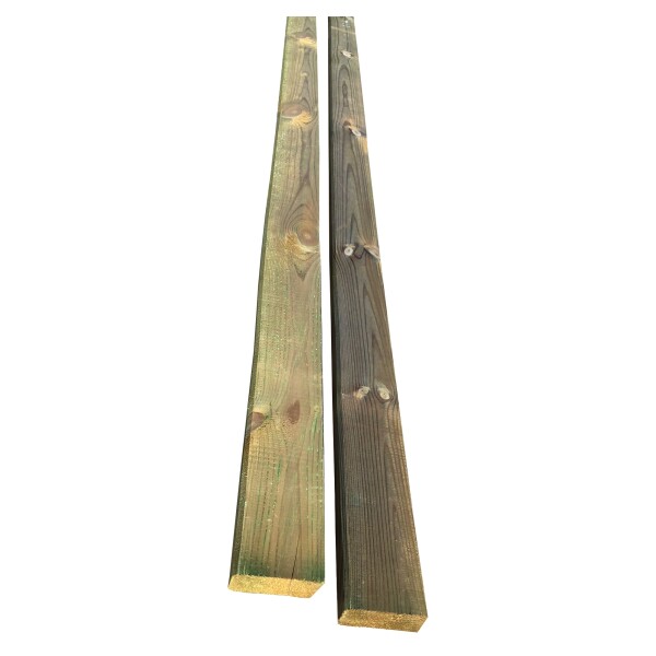 Zaunriegel für Gartenzäune, 28 x 70 x 2400 mm, kdi grün angeschrägtwetterfest imprägniertes Holz, konstruktiver Holzschutz - der Zaunriegel ist oberseitig angeschrägt,  Art.-Nr.: T&J-17710