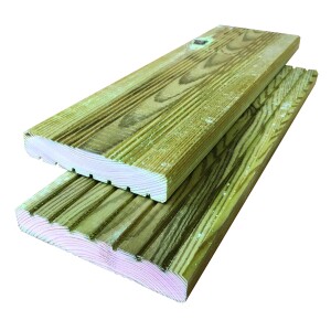 Terrassendiele, 25 x 145 x 3000 mm, kdi grün genutet...