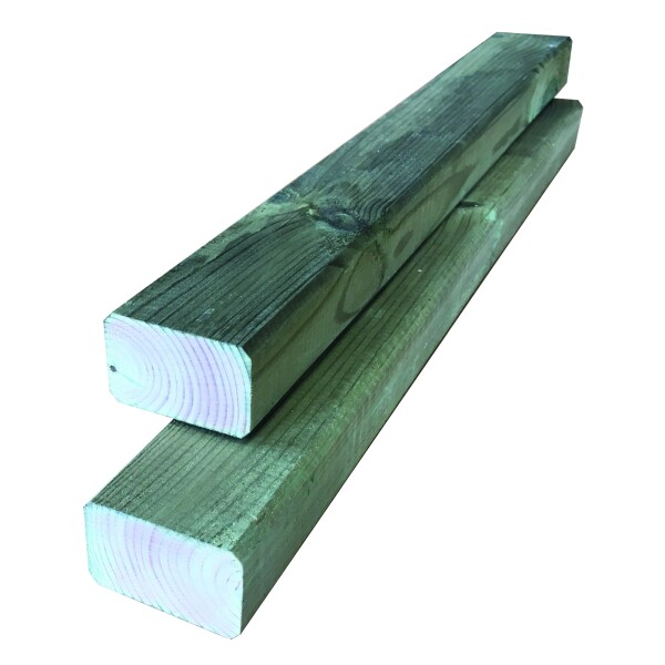 Konstruktionsholz, 24 x 48 x 2000 mm, kdi grün allseitig glattwetterfest imprägniertes Holz, ideal als Unterkonstruktion,  Art.-Nr.: T&J-18070