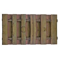 SEELAND-Serie kdi-braun, 180 x 90 cm, Bretter sägerau, ca. 16mm Riegel 30/80 mm, mit Baumkantewetterfest imprägniertes Holz, die Zaunbretter sind sägerau und können mit Rindenresten sein,  Art.-Nr.: T&J-19304