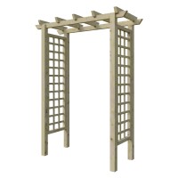 CLEMATIS Eingangspergola gerade, ca. 160 x 210 x 62 cm, kdi-grün Durchgang ca. 114 cmZeitloses Design und vielseitige Funktionalität: Die "CLEMATIS" Eingangspergola mit den Maßen B160 x T62 x H210 cm und einer Durchgangsbreite von ca. 114 cm bietet einen 