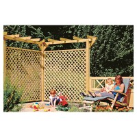 Pergola komplett, 9 x 9 x 450 cm, kdi-grün wetterfest imprägniertes Holz, kompletter Bausatz mit Einzelreiter, Sattelbalken und Kopfbändern,  Art.-Nr.: T&J-19601
