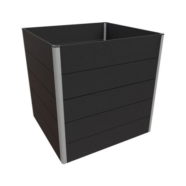 MEIKE WPC-Hochbeet ANTHRAZIT, 75 x 70 x 75 cm, ca. 340 Liter inkl. Montagematerial, KartonverpacktDas Hochbeet "MEIKE" aus WPC und Aluminium-Eckprofilen bietet auf 75 x 70 x 75 cm Platz für bis zu 340 Liter Erde. Das DIY-System ermöglicht eine schnelle Mo