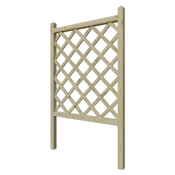 JAN Rankgitter gerade , B 80 x H 135 cm, kdi-grün KH 45/45 mm, Leisten 12/30 mmRobuste und elegante Rankhilfe: Das "JAN" Rankgitter bietet mit seinen Maßen von B80 x H135 cm und einem stabilen Rahmen von 45 x 45 mm optimalen Platz und Halt für Kletterpfla