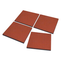 Fallschutzplatten , 50 x 50 x 2,5 cm rotbraunaufpralldämmender Belag, ideal für die Absicherung von Spieltürmen, Schaukeln und Klettergerüsten,  Art.-Nr.: T&J-22238
