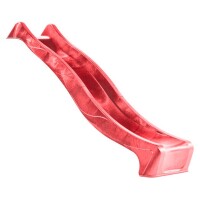 Wellenrutsche PE, rot , ca. 240 x 46 cm für Podesthöhe 120 cmfür Podesthöhen bis 120 cm, hochwertiger und stabilder Kunststoff,  Art.-Nr.: T&J-22263