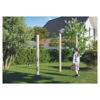 ANNE Turnreck , 286 x 190/210 cm, kdi-grün 12 cm Rundhölzern, zwei Reckstangenwetterfest imprägniertes Holz, ,  Art.-Nr.: T&J-22408