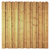 DAAN-Serie gerade, 180 x 180 cm, kdi-grün Lamellen 20 x 145 mm, geschraubtwetterfest imprägniertes Holz, Zaunlamellen mit Edelstahlschraubnägeln verschraubt,  Art.-Nr.: T&J-23601