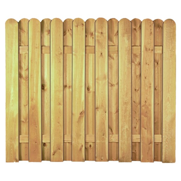 DAAN-Serie gerade, 180 x 150 cm, kdi-grün Lamellen 20 x 145 mm, geschraubtwetterfest imprägniertes Holz, Zaunlamellen mit Edelstahlschraubnägeln verschraubt,  Art.-Nr.: T&J-23603