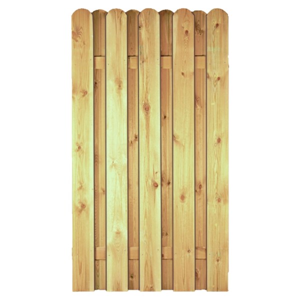 DAAN-Serie gerade, 100 x 180 cm, kdi-grün Lamellen 20 x 145 mm, geschraubtwetterfest imprägniertes Holz, Zaunlamellen mit Edelstahlschraubnägeln verschraubt,  Art.-Nr.: T&J-23615