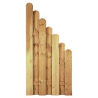 DAAN-Serie Ecke, 90 x 180/90 cm, kdi-grün Lamellen 20 x 145 mm, geschraubtwetterfest imprägniertes Holz, Zaunlamellen mit Edelstahlschraubnägeln verschraubt,  Art.-Nr.: T&J-23650