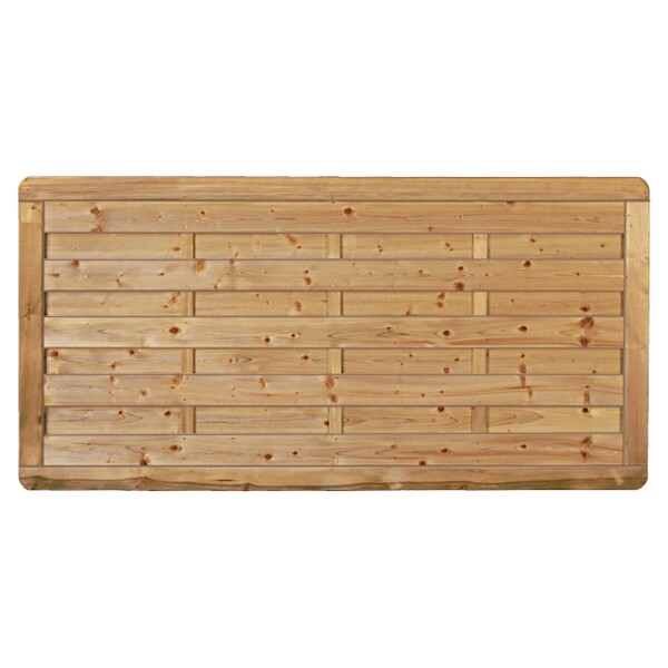 Avantgarde-Serie gerade, 180 x 90 cm, kdi-grün Rahmen 45/68 mm, Lamellen glatt, geschr.wetterfest imprägniertes Holz, stabiler Rahmen 45 x 68 mm, geklammert,  Art.-Nr.: T&J-23904