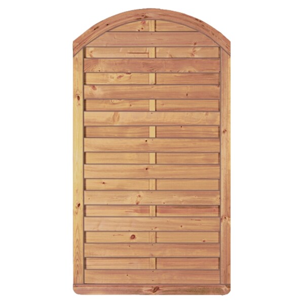 Avantgarde-Serie Bogen, 100 x 180/160 cm, kdi-grün Rahmen 45/68 mm, Lamellen glatt,geschr.wetterfest imprägniertes Holz, stabiler Rahmen 45 x 68 mm, geklammert,  Art.-Nr.: T&J-23912