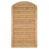 Avantgarde-Serie Bogen Tor, 100 x 180/160 cm, kdi-grün inkl. Schloss, 90 mm Dornabstandwetterfest imprägniertes Holz, stabiler Rahmen 45 x 90 mm, geklammert,  Art.-Nr.: T&J-23918