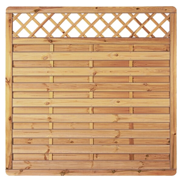 Avantgarde-Serie Ranki, 180 x 180 cm, kdi-grün Rahmen 45/68 mm, Lamellen glatt, geschr.wetterfest imprägniertes Holz, stabiler Rahmen 45 x 68 mm, geklammert,  Art.-Nr.: T&J-23921