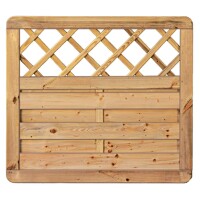 Avantgarde-Serie Ranki, 100 x 90 cm, kdi-grün Rahmen 45/68 mm, Lamellen glatt, geschr.wetterfest imprägniertes Holz, stabiler Rahmen 45 x 68 mm, geklammert,  Art.-Nr.: T&J-23925