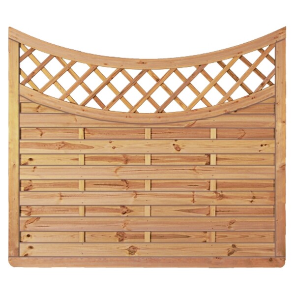 Avantgarde-Serie Doppelbogen 2, 180 x 160/140 cm, kdi-grün Rahmen 45/68 mm, Lamellen glatt, geschr.wetterfest imprägniertes Holz, stabiler Rahmen 45 x 68 mm, geklammert,  Art.-Nr.: T&J-23932