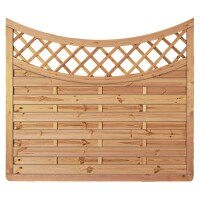 Avantgarde-Serie Doppelbogen 2, 180 x 160/140 cm, kdi-grün Rahmen 45/68 mm, Lamellen glatt, geschr.wetterfest imprägniertes Holz, stabiler Rahmen 45 x 68 mm, geklammert,  Art.-Nr.: T&J-23932